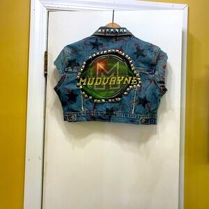 Younique Punk Rock Crop Jean / Denim Jacket/Vest!